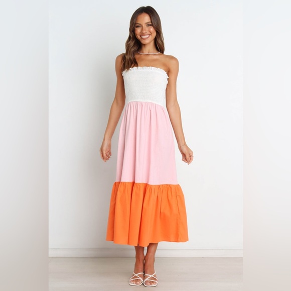 Petal & Pup Dresses & Skirts - Pink & Orange Midi/Maxi